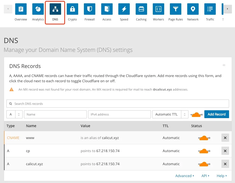 Cloudflare DNS