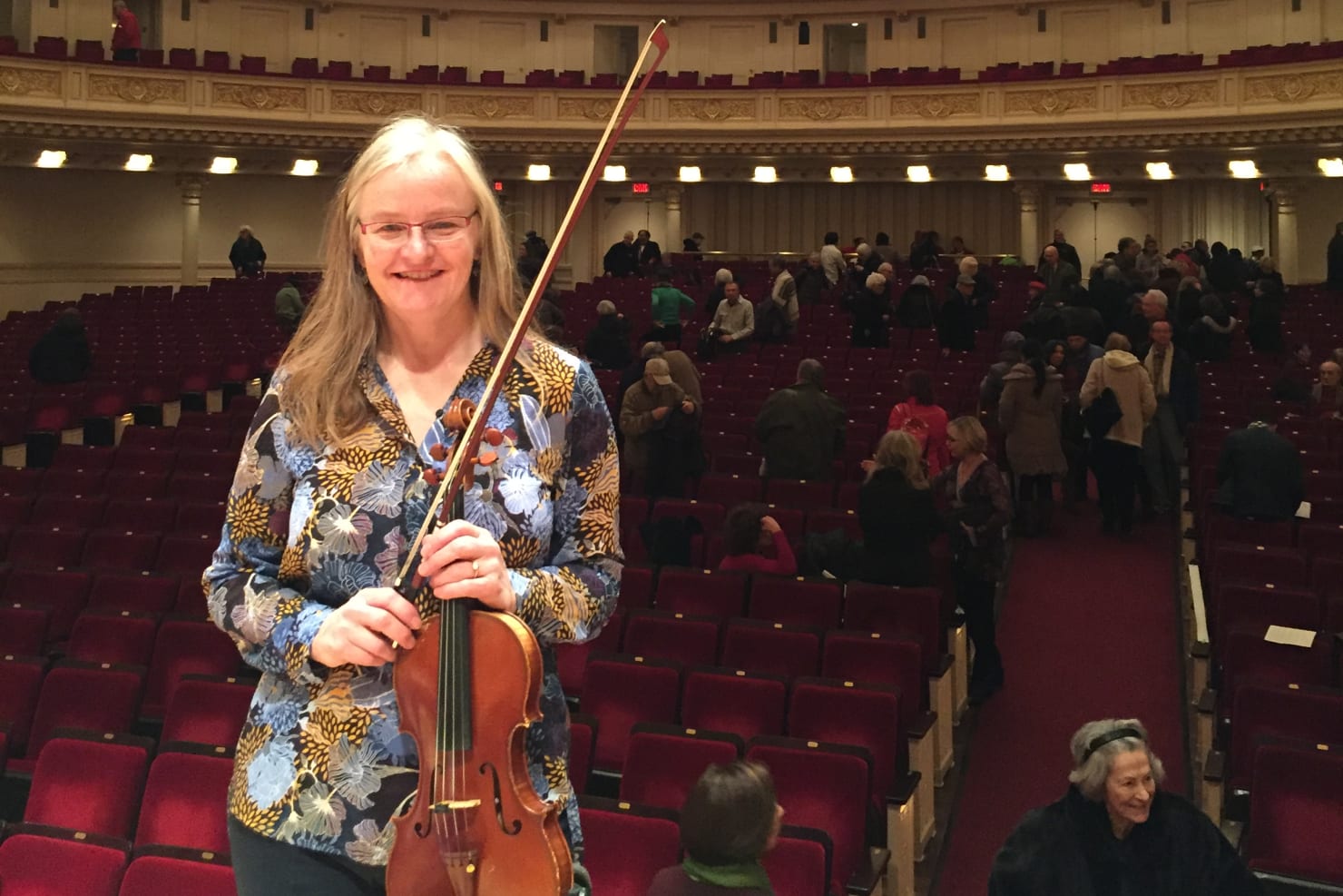 Jean at Carnegie Hall.in 2016.