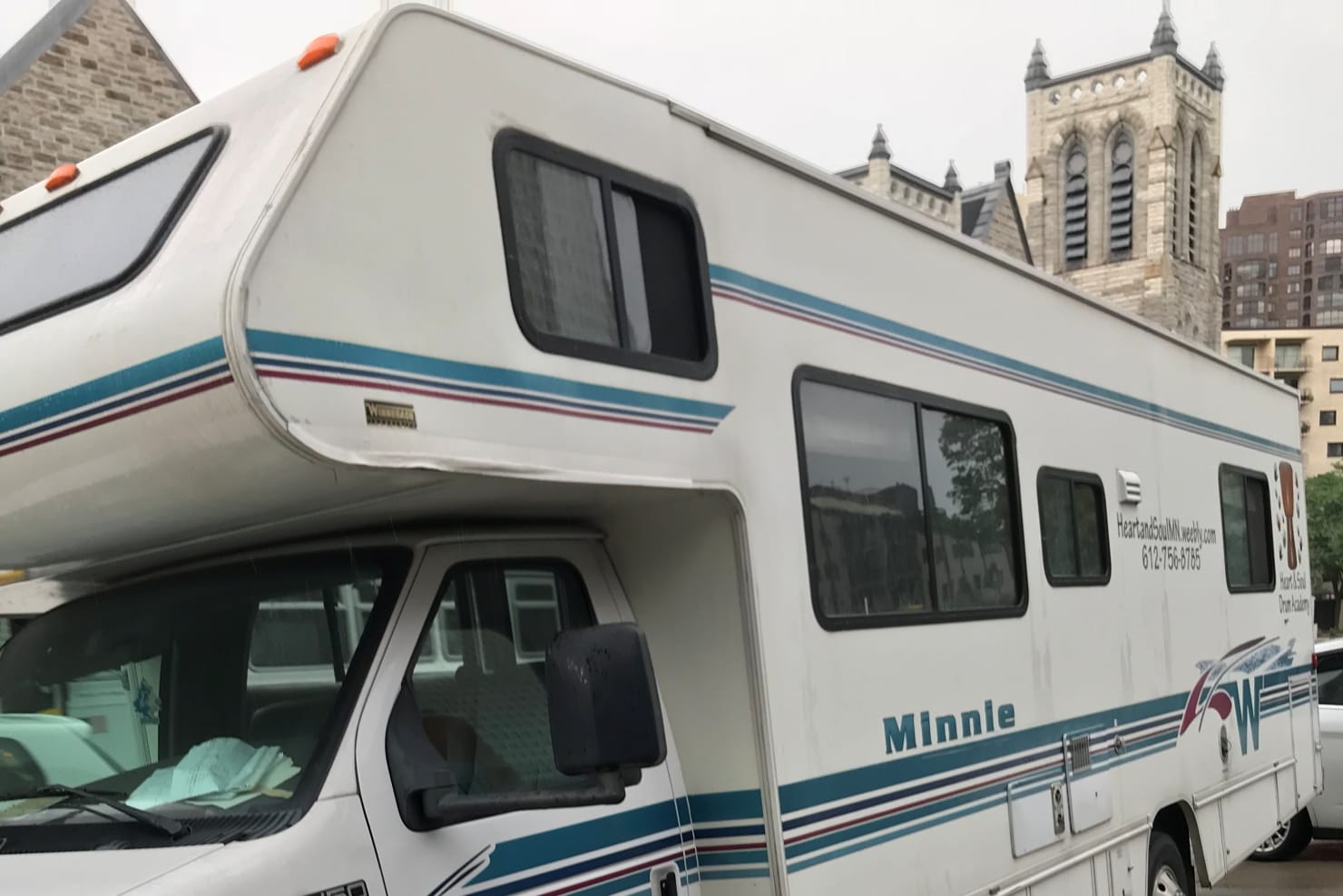 Jean and Bob's Winnebago motor home.