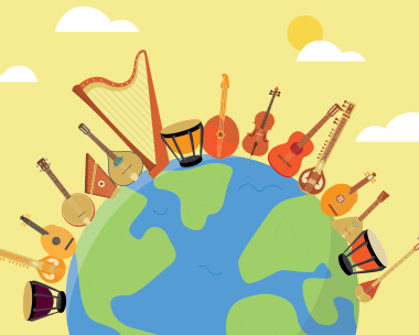 Music Around the Globe graphic