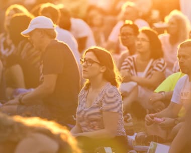 Audience at Hudson Concert