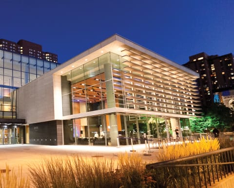 Orchestra Hall exterior at night