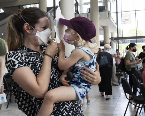 Mother and Toddler at Orchestra Hall