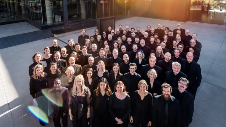 The Minnesota Orchestra's musicians outside Orchestra Hall in fall 2022 | Photo by Travis Anderson Photo