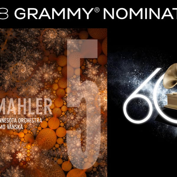 Mahler Symphony 5 CD Cover with Grammy Nomination Text