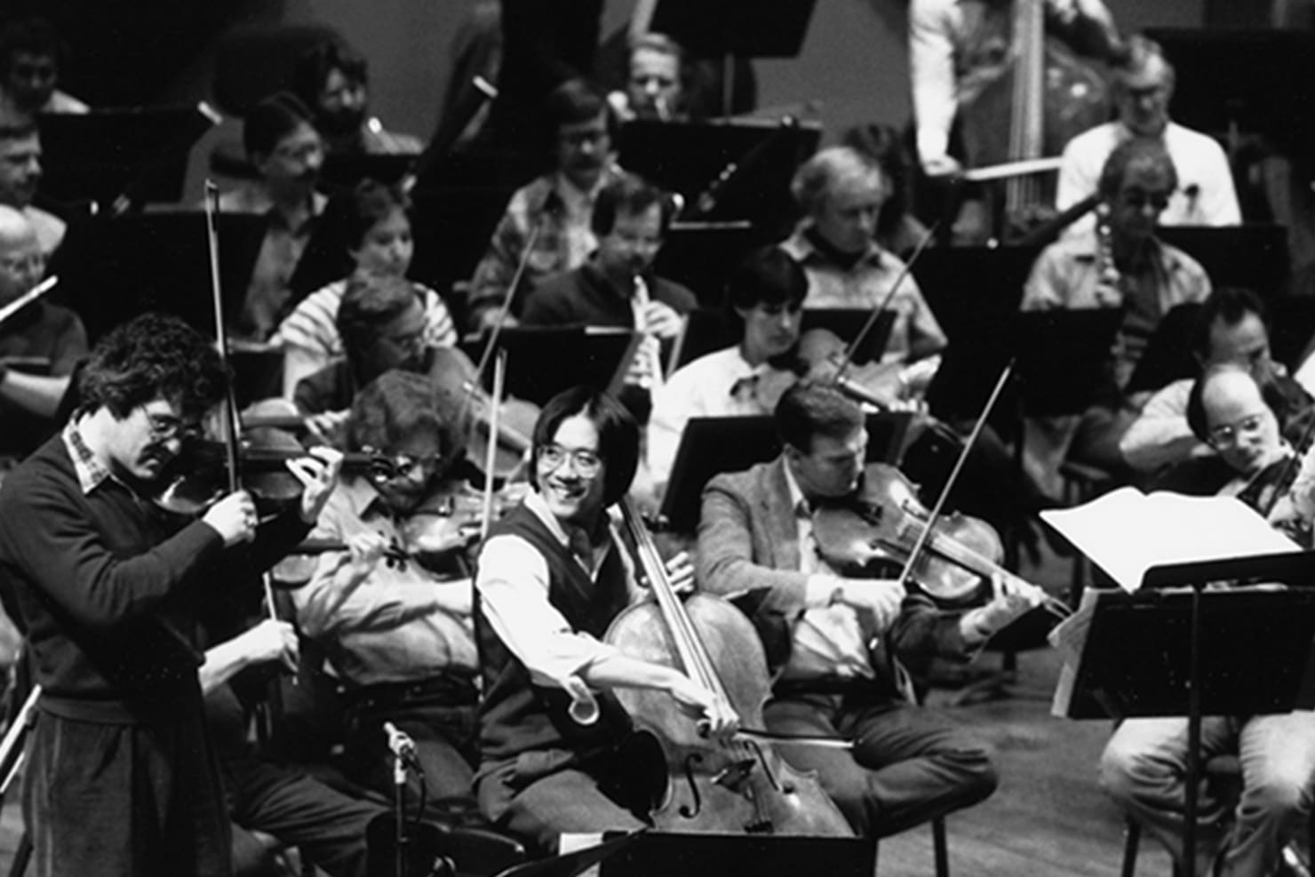 Yo Yo Ma performing at Orchestra Hall in 1984