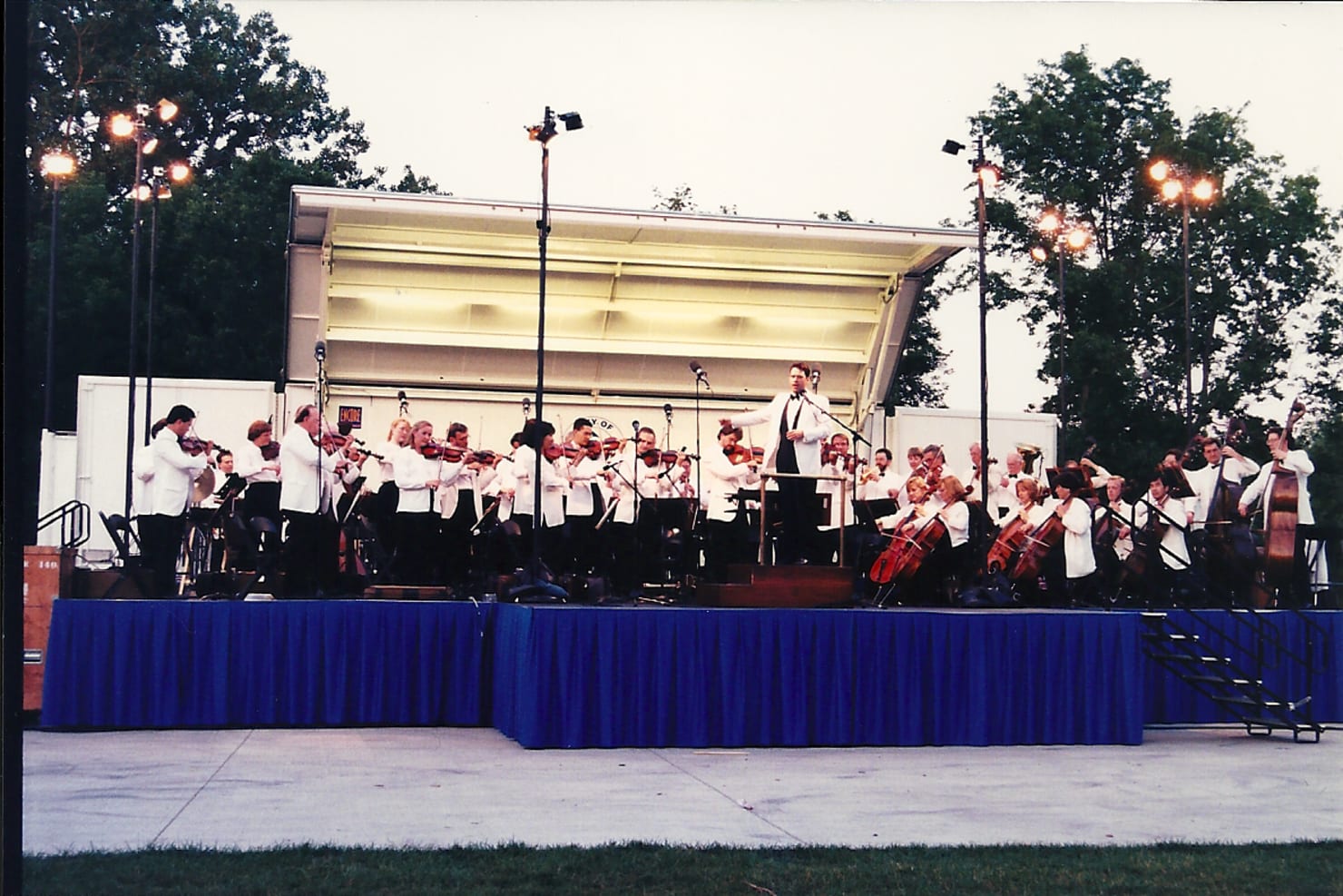 Robert Moody conducting the Minnesota Orchestra at the Plymouth City Center.