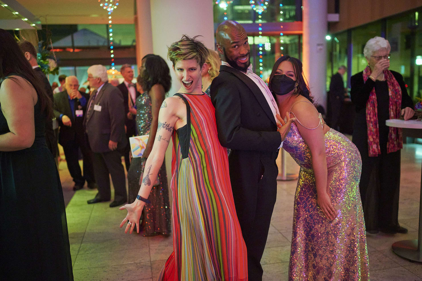 Couple celebrating NYE at Orchestra Hall