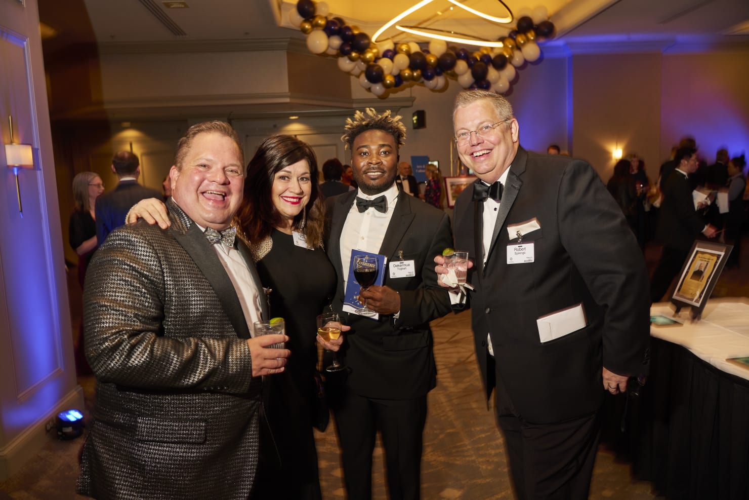 Group of people celebrating at the Symphony Ball