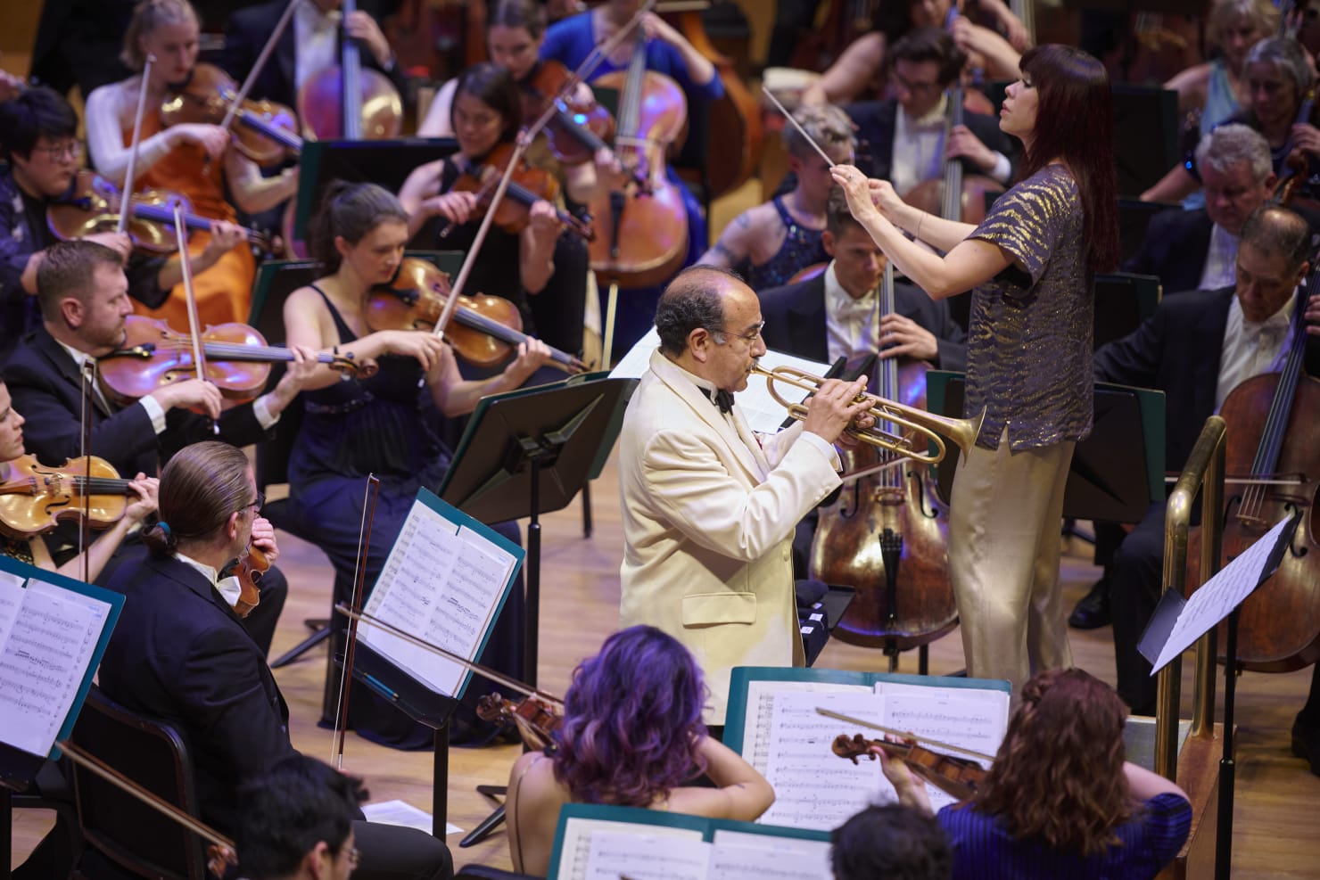 Featured soloist, Manny Laureano (Principal Trumpet) 