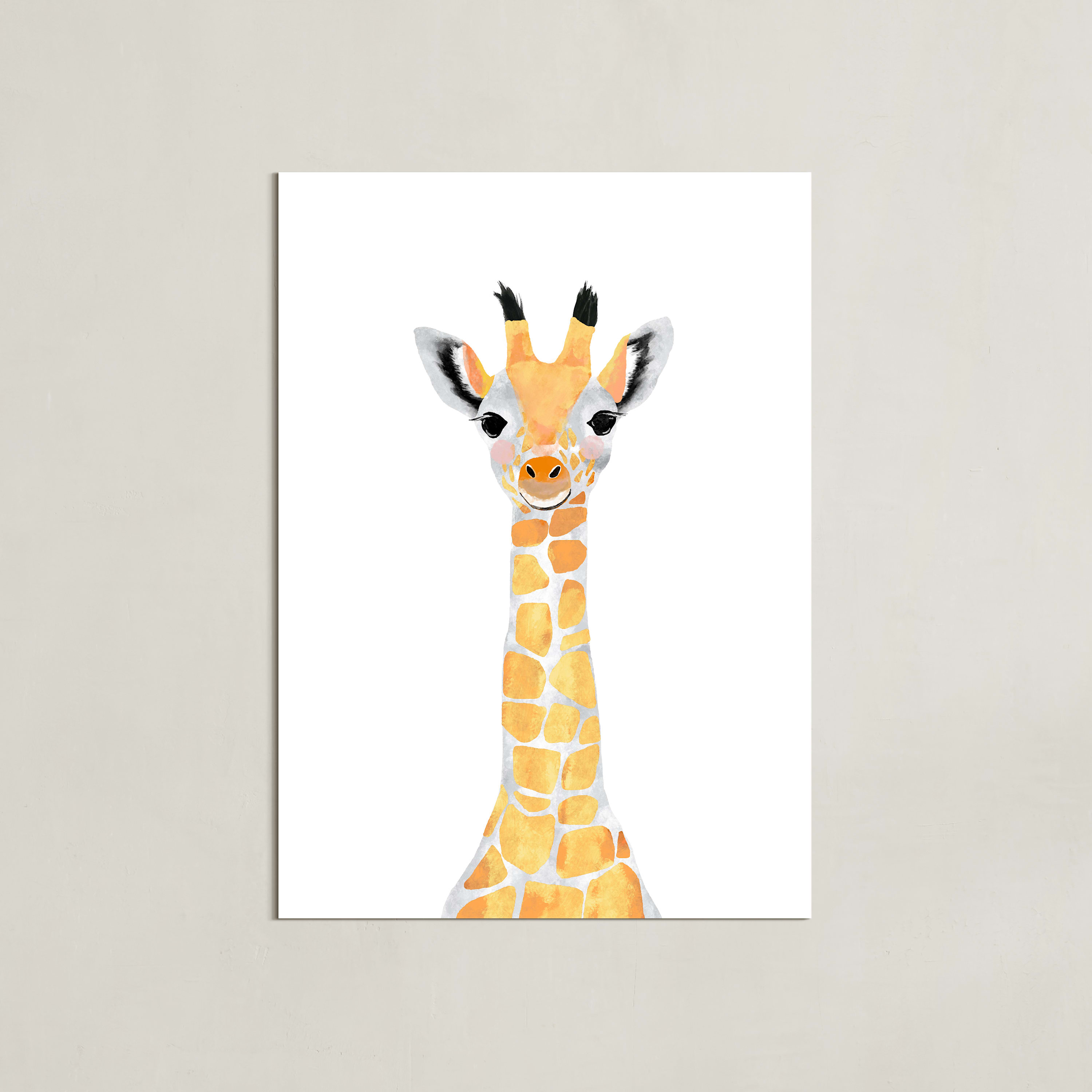 Baby Animal Giraffe Wall Art Prints By Cass Loh Minted