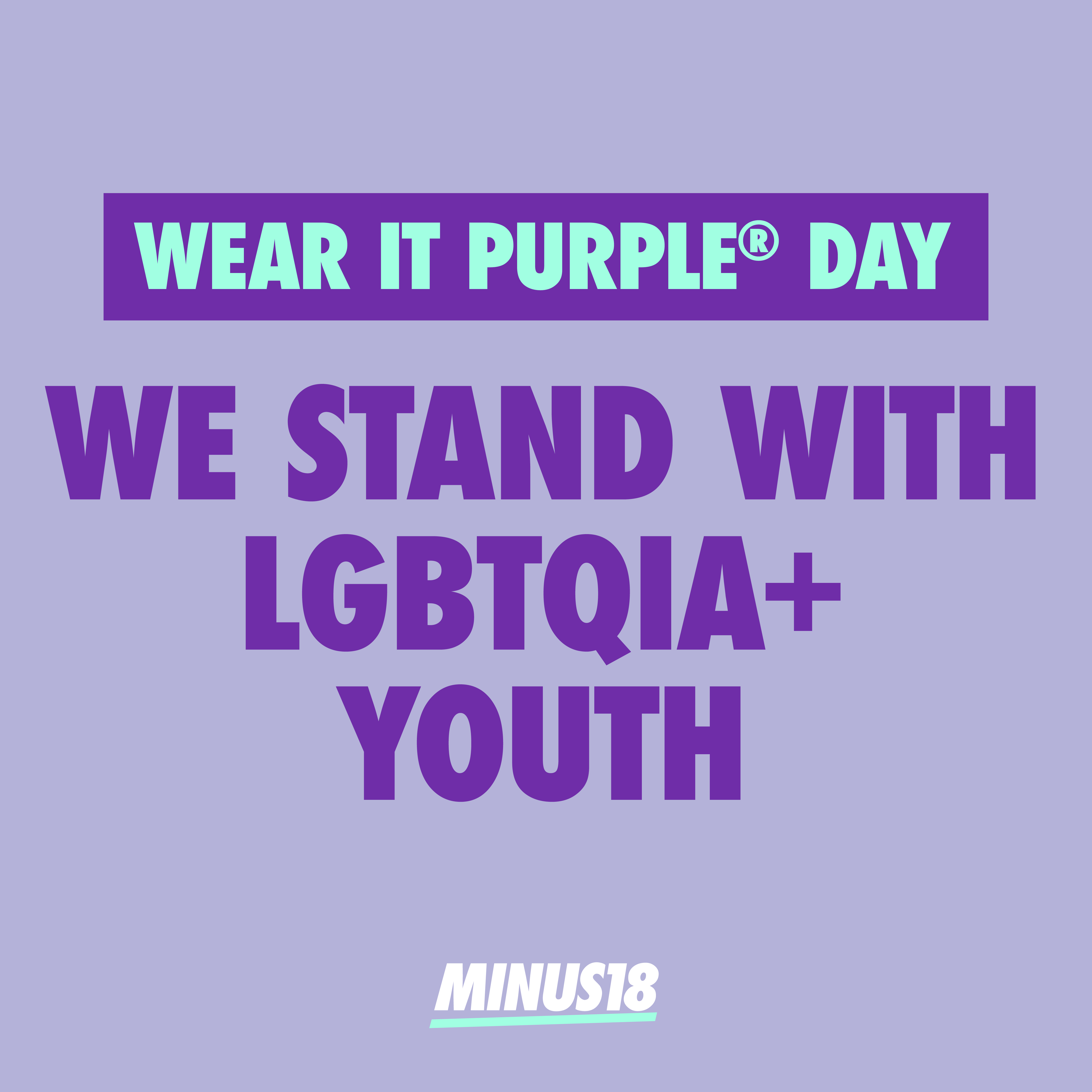 We Stand with LGBTQIA+ Youth (light purple) I stand with LGBTQIA+ Youth (dark purple) Join Us ...
