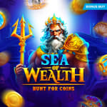 El logo de la Sea of Wealth: Hunt for Coins tragamonedas