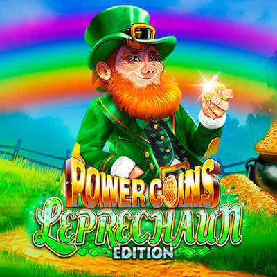 El logo de la slot Power Coins Leprechaun Edition