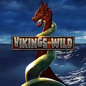 El logo de la Vikings Go Wild Maquina Tragamonedas