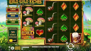 Una captura de pantalla capturada mientras jugaba en la máquina tragamonedas Wild Wild Riches