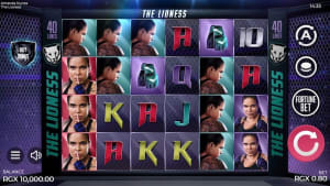 El logo de la The Lioness Maquina Tragamonedas