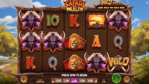 El logo de la Safari of Wealth Maquina Tragamonedas