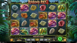 El logo de la Raging Rex 2 Maquina Tragamonedas
