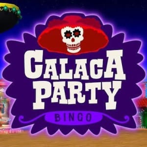 El logo de la Calaca Party Bingo Maquina Tragamonedas