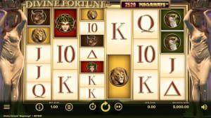El logo de la Divine Fortune Megaways Maquina Tragamonedas