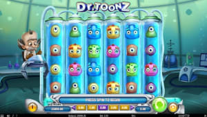 El logo de la Dr. Toonz Maquina Tragamonedas