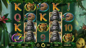 El logo de la Gorilla Kingdom Maquina Tragamonedas