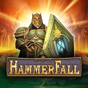 El logo de la Hammer Fall Maquina Tragamonedas