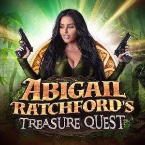 El logo de la Abigail Ratchford's Treasure Quest Tragaperras