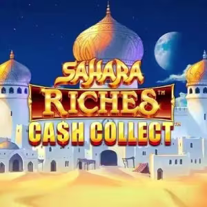 El logo de la Sahara Riches Cash Collect Tragaperras