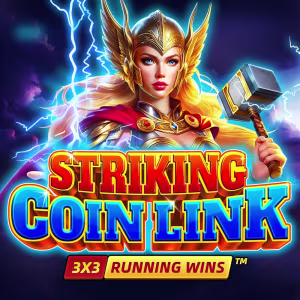 El logo de la Striking Coin Link: Running Wins Tragaperras