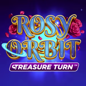 El logo de la Rosy Orbit Treasure Turn Tragaperras