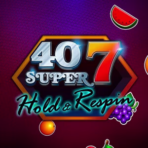 El logo de la 40 Super 7 Hold & Respin Tragaperras