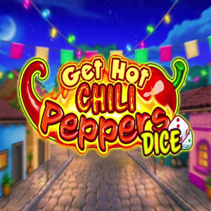 El logo de la Get Hot Chili Peppers Dice Tragaperras