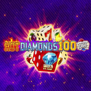 El logo de la Hot Diamond 100 Dice Tragaperras