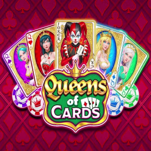 El logo de la Queens of Cards Tragaperras