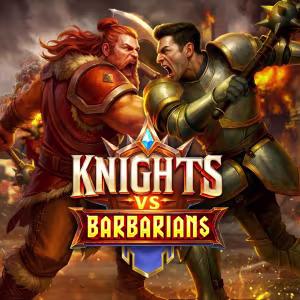 El logo de la Knights vs Barbarians Tragaperras El logo de la Knights vs Barbarians Tragaperras