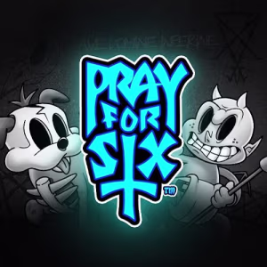 El logo de la Pray For Six  Tragaperras