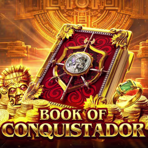 El logo de la Book Of Conquistador Tragaperras