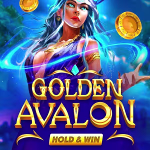 El logo de la Golden Avalon Hold and Win Tragaperras