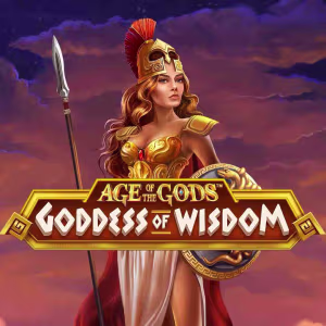 El logo de la Age of Gods: Goddess of Wisdom Tragaperras