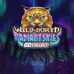 El logo de la Wild North Radiant Skies Go Collect Tragaperras
