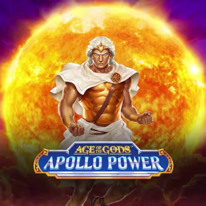 El logo de la Age of the Gods: Apollo Power Tragaperras
