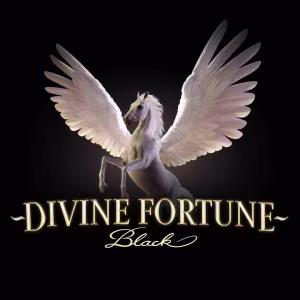 El logo de la Divine Fortune Black Tragaperras