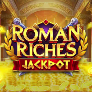 El logo de la Roman Riches Jackpot Tragaperras