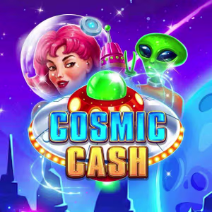 El logo de la Cosmic Cash Tragaperras