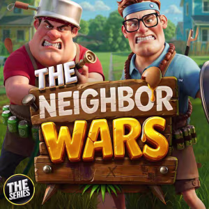 El logo de la The Neighbor Wars Tragaperras El logo de la The Neighbor Wars Tragaperras