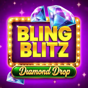El logo de la Bling Blitz Diamond Drop Tragaperras