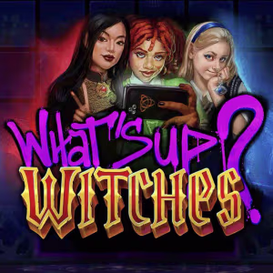 El logo de la What’s Up Witches Tragaperras