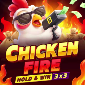 El logo de la Chicken Fire Tragaperras